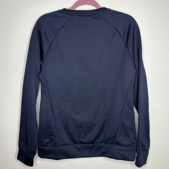 Reebok Crewneck Sweatshirt Women's Size XXL Zip Pockets Blue Active Athleisure - Picture 2 of 5